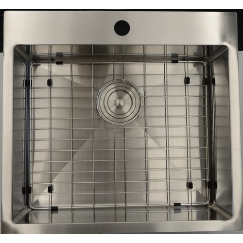 LIGANO EVIER INOX 22 X 20-1/2 SUR/SOUS PLAN AVEC GRILLE ET CREPINE STANDARD LIGANO EVIER INOX 22 X 20-1/2 SUR/SOUS PLAN AVEC GRILLE ET CREPINE STANDARD