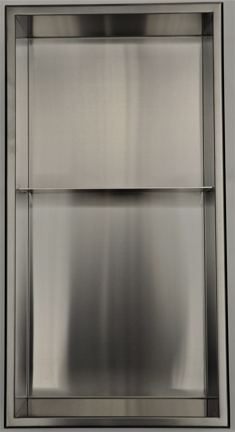 LIGANO Niche tablette stainless  25x13x4