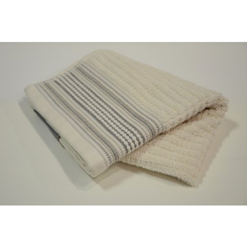MODA AT HOME SERVIETTE A MAIN AMADORA GRIS/NATUREL 16X28 MODA AT HOME SERVIETTE A MAIN AMADORA GRIS/NATUREL 16X28