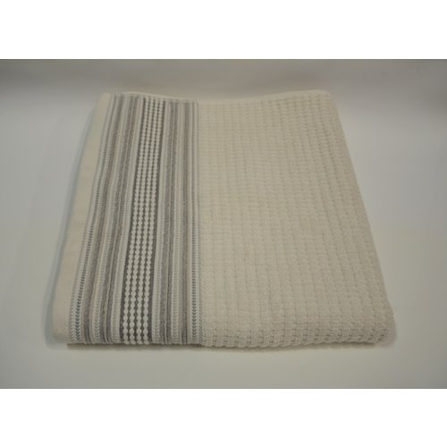 MODA AT HOME SERVIETTE DE BAIN AMADORA GRIS/NATUREL 28X52 MODA AT HOME SERVIETTE DE BAIN AMADORA GRIS/NATUREL 28X52