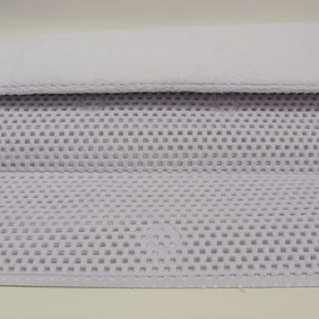 MODA AT HOME Tapis de bain terry anti-derapant blanc 36x17