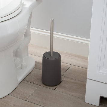 MODA AT HOME Brosse de toilette anitra en ceramique anthracite