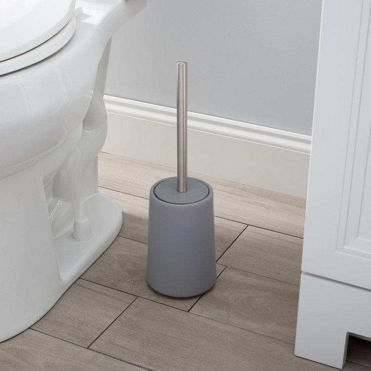 MODA AT HOME Brosse de toilette en céramique anitra grise