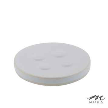 MODA AT HOME Porte savon en ceramique shikoku blanche/naturel