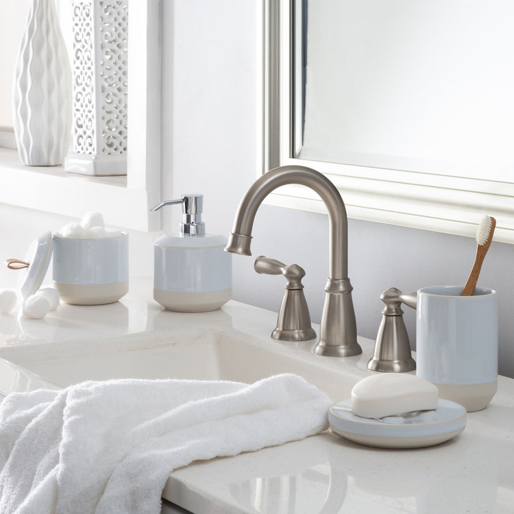 MODA AT HOME Savonnier shikoku en ceramique blanche/naturel