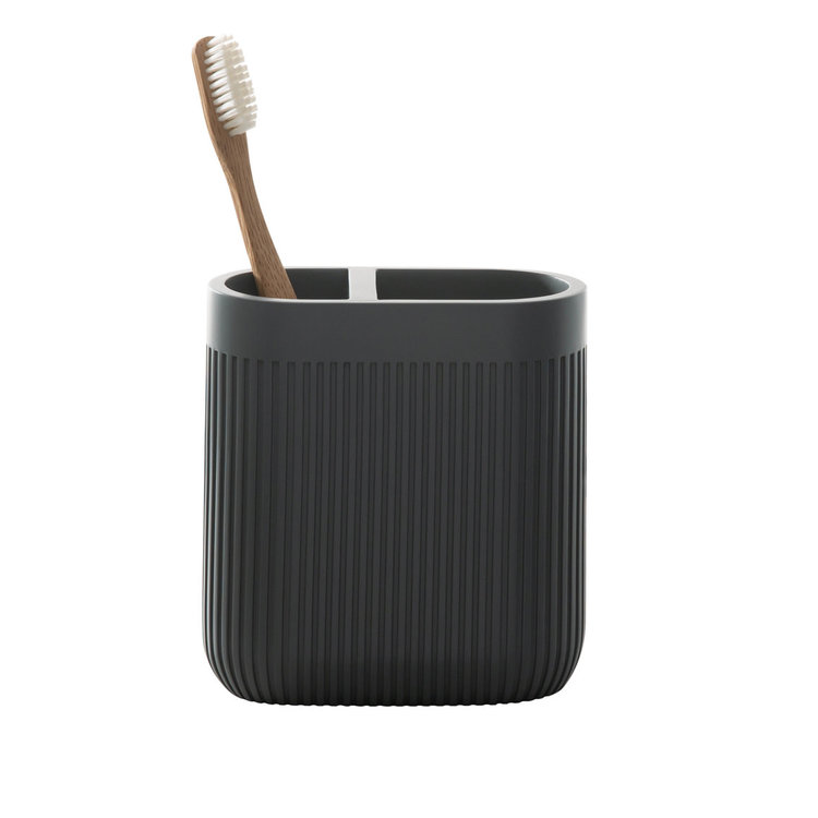 MODA AT HOME Porte brosse a dent corbett en reÌsine anthracite