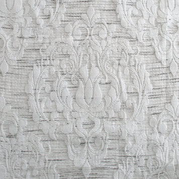 MODA AT HOME Rideau de douche en tissu damask 70 x 72po gris pole