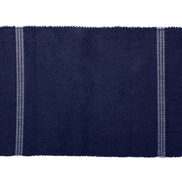 MODA AT HOME Tapis de bain riverdale 20 x 30po marin et bordures blanches