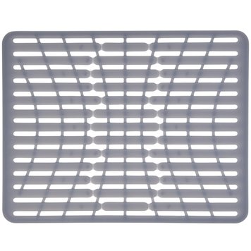 OXO Grand tapis de fond d'évier oxo 16-1/4 x 12-3/4po en silicone gris