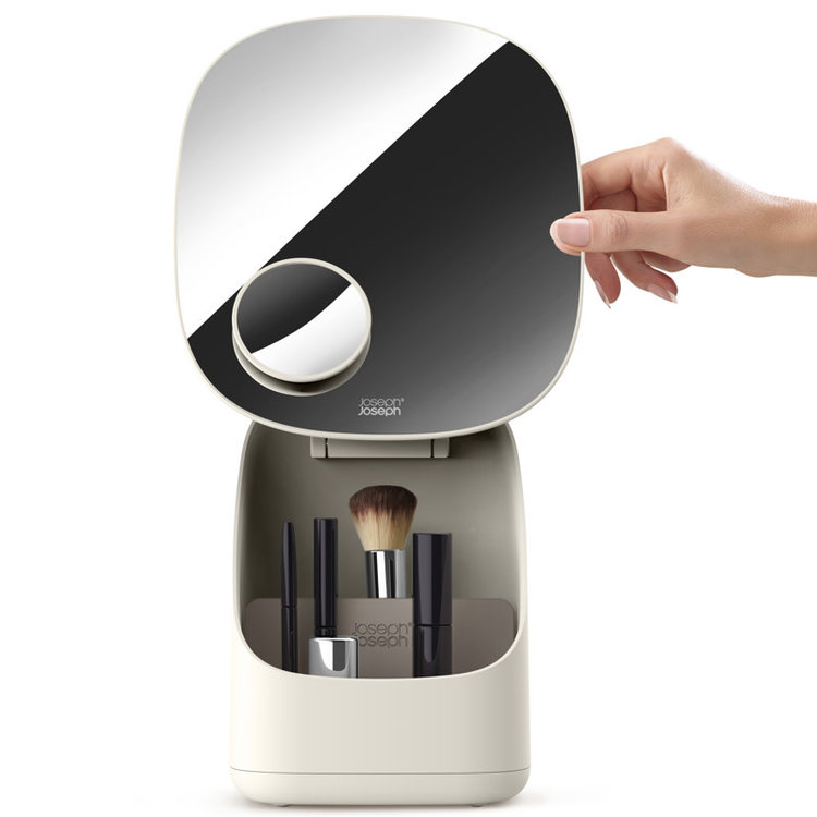 JOSEPH JOSEPH MIROIR ET ORGANISATEUR COSMÉTIQUE VIVA