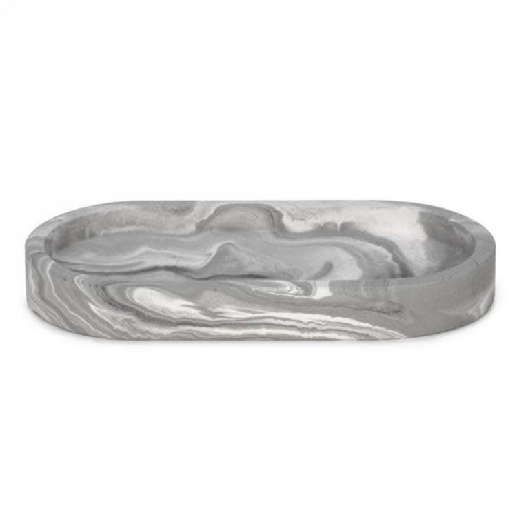 ATTITUDES Plateau effet marbre gris/blanc  8 x 4