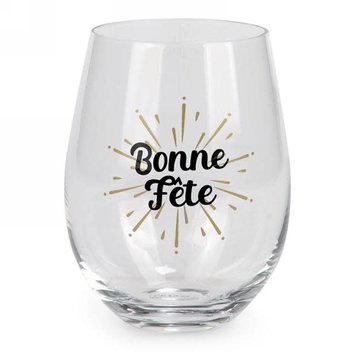 ATTITUDES Verre à vin bonne fete