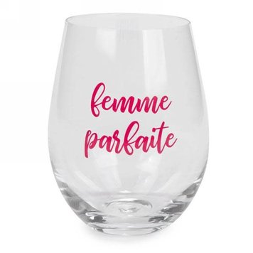 ATTITUDES Verre a vin ballon clair/rose femme parfaite