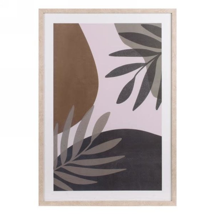 ATTITUDES CADRE FEUILLAGE PASTEL 17X25