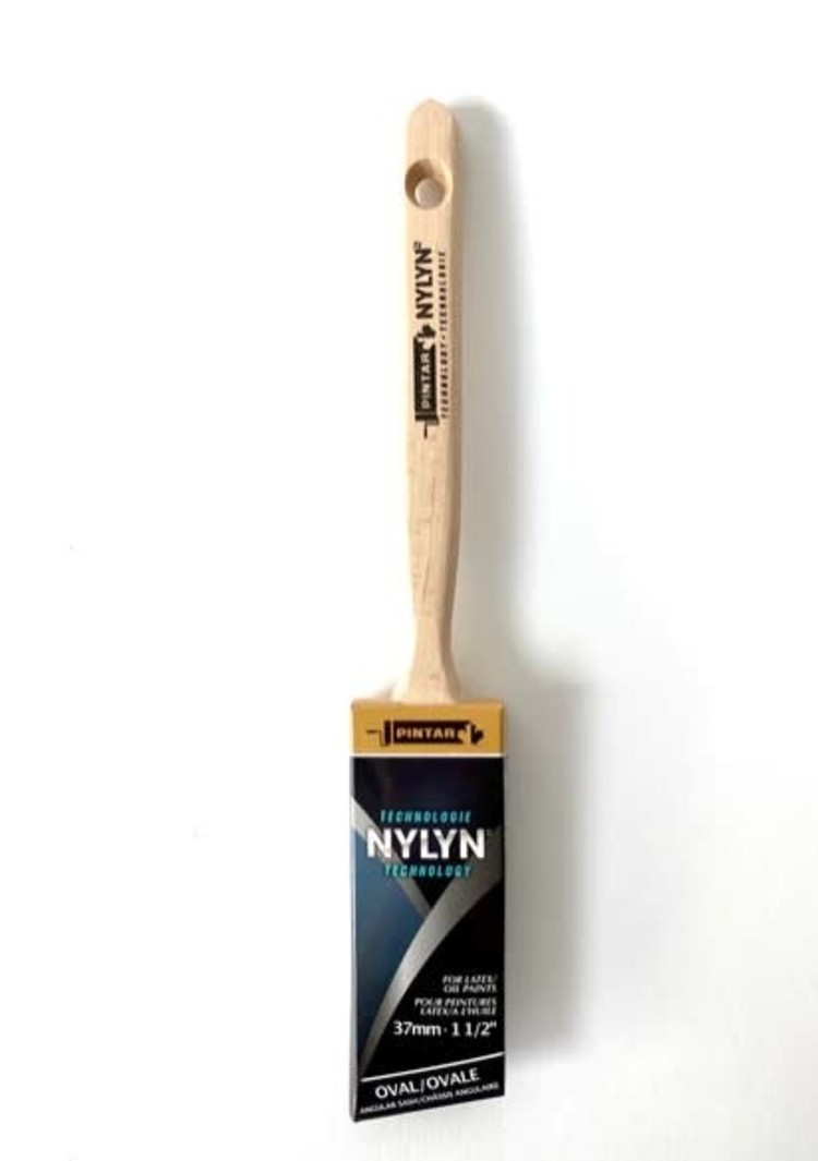 PINTAR Pinceau nylyn ovale angulaire 1-1/2po