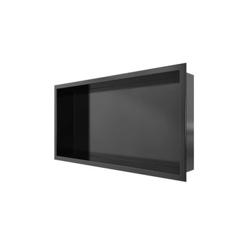 ODASS Niche de douche sinni II 25 x 13-1/4 x 4 noir