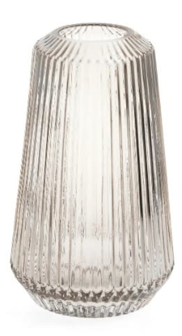 ADV Vase nayan en verre texture clair 8 h