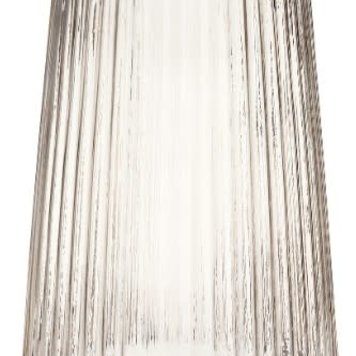 ADV Vase en verre texturé nayan hauteur 12po clair