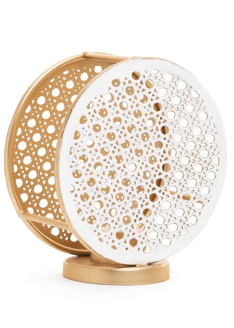 ADV Copy of CHANDELIER ANDRAS ROND  EN METAL BEIGE ET OR