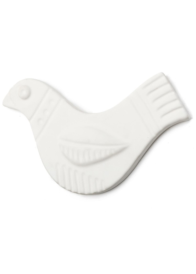 ADV Oiseau mural clay en céramique blanche