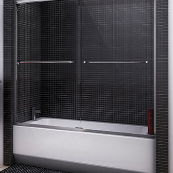 FLEURCO Discontinué - Porte de bain cordoba ouverture de 52 a 56po chrome