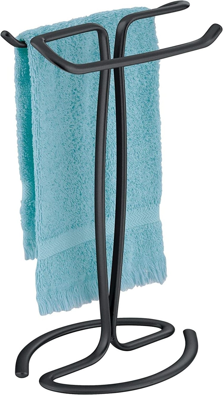 INTERDESIGN AXIS PORTE SERVIETTE TABLE NOIR MAT