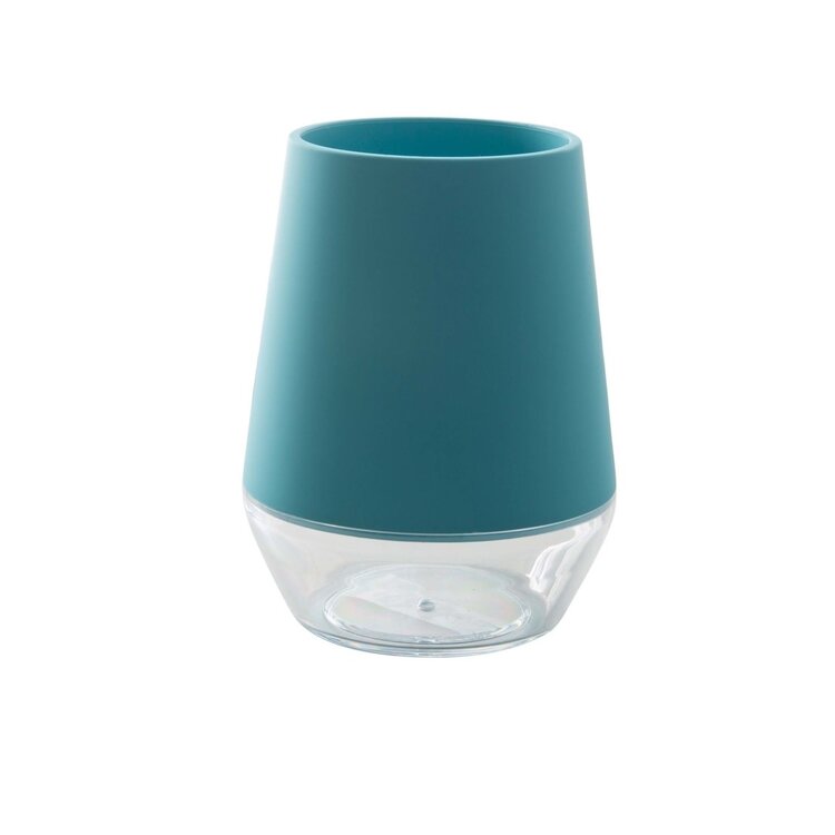 MODA AT HOME Verre oslo en plastique clair/aqua