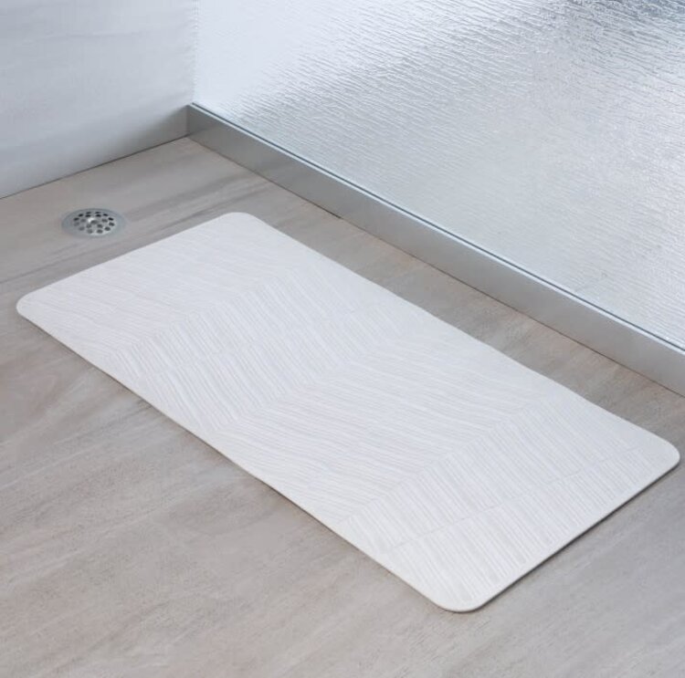 MODA AT HOME Copy of TAPIS DE BAIN ANTI-DÉRAPANT JOVE GRIS 26-1/2 X 14-1/2