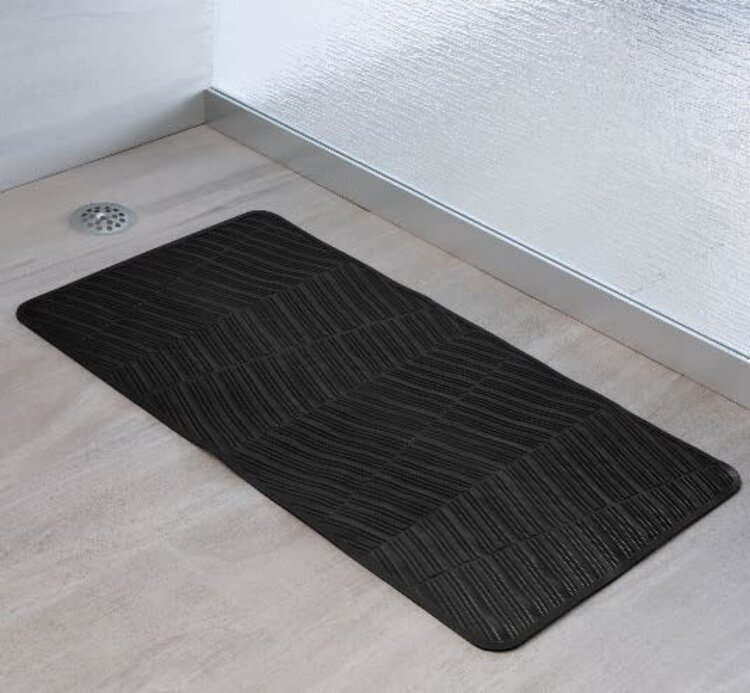 MODA AT HOME TAPIS DE BAIN ANTI-DÉRAPANT JOVE NOIR 26-1/2 X 14-1/2