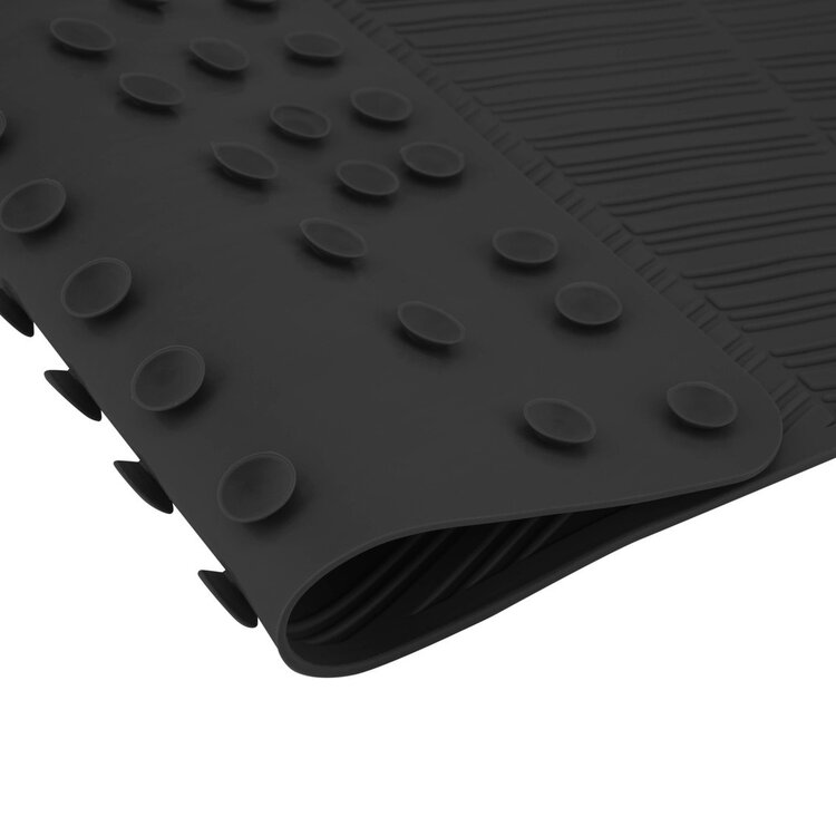 MODA AT HOME TAPIS DE BAIN ANTI-DÉRAPANT JOVE NOIR 26-1/2 X 14-1/2