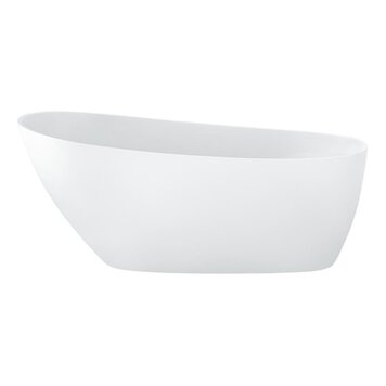 ZITTA ISSA BAIN BLANC 59 1/2'' X 29'' X 27'' AVEC TROP PLEIN