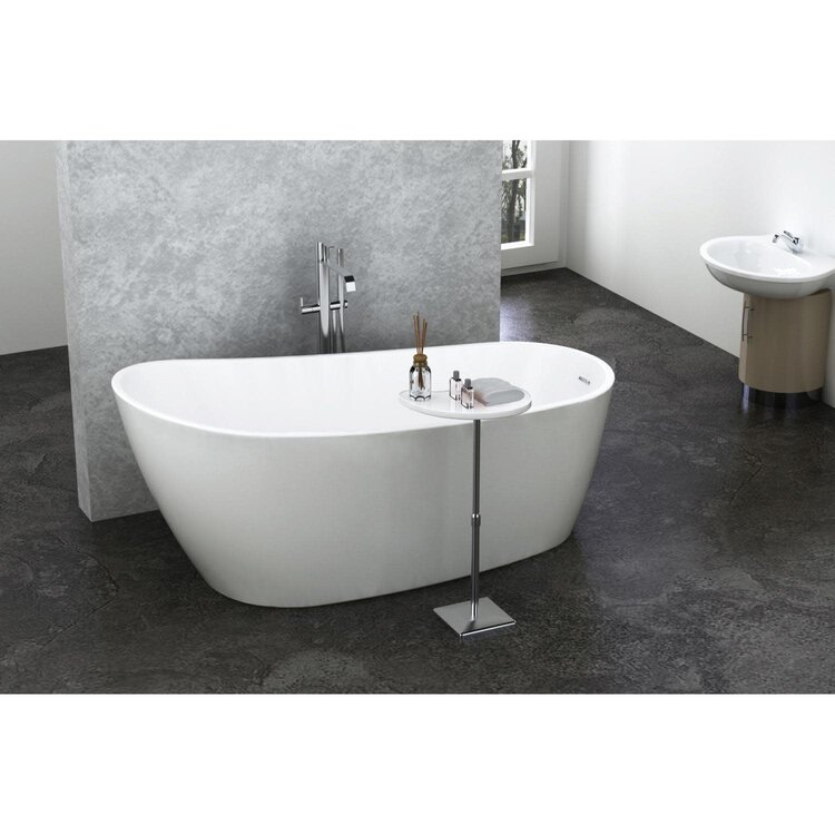 ZITTA ISSA BAIN BLANC 59 1/2'' X 29'' X 27'' AVEC TROP PLEIN