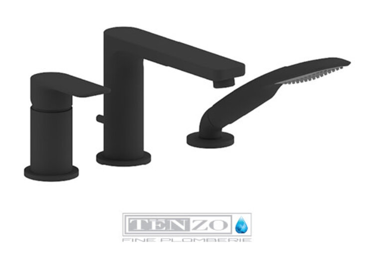 TENZO ROBINET DE BAIN DELANO 3MCX NOIR MAT
