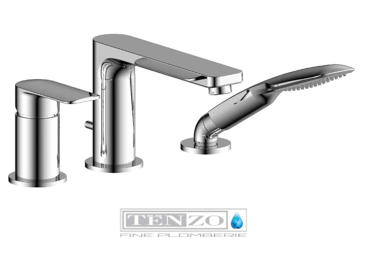 TENZO ROBINET DE BAIN DELANO 3MCX CHROME