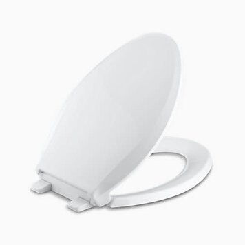 KOHLER Siège de toilette allongé à fermeture lente cachet blanc