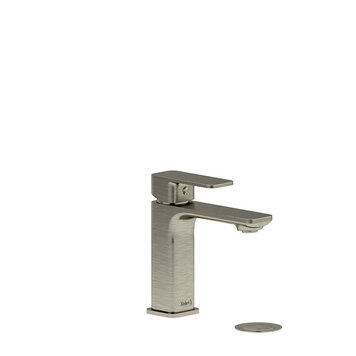 RIOBEL Robinet de lavabo monotrou avec drain trop-plein equinox nickel brosse