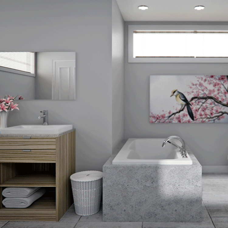 NEPTUNE Bain podium velona 60x32 sans jupe