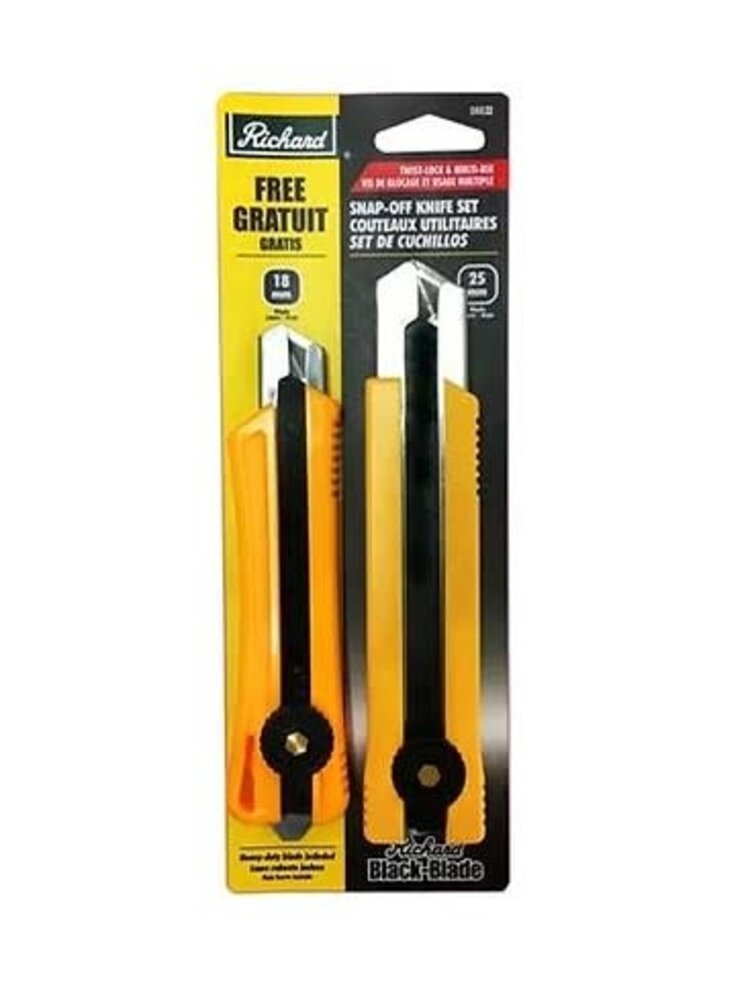 RICHARD OUTILS ENSEMBLE 2 EXACTO 18MM ET 25 MM