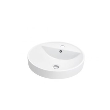 Lavabo avec plage mya 18-1/2po porcelaine blanc