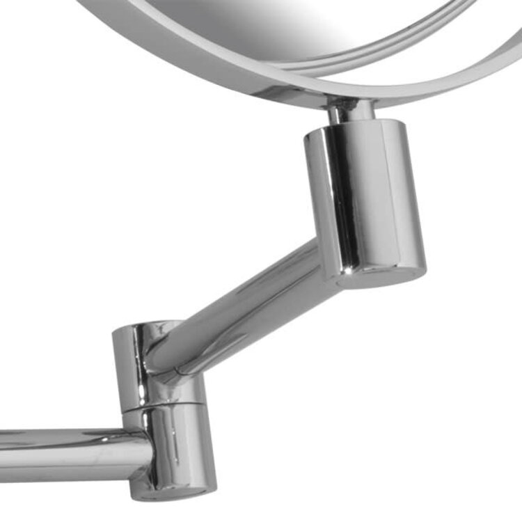 LALOO MIROIR UTILITAIRE MURAL GROSSISSANT 7X CHROME