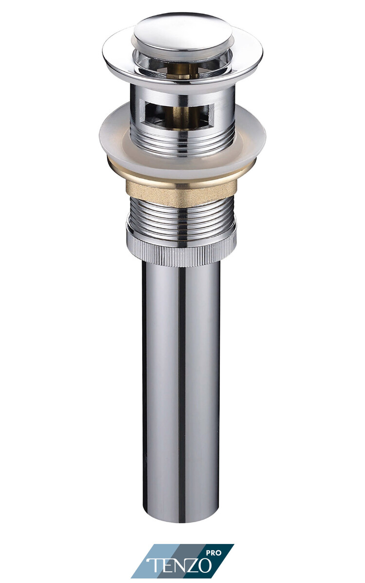 TENZO PRO DRAIN DE LAVABO POP-UP AVEC TROP-PLEIN CHROME