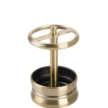 INTERDESIGN Discontinué -Porte brosse a dent sutton or champagne