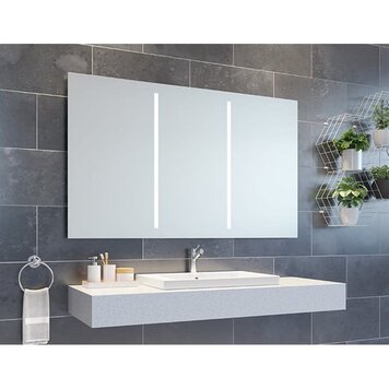 FLEURCO Discontinué - Miroir sunrize centre avec lumiere del 60 x 36po