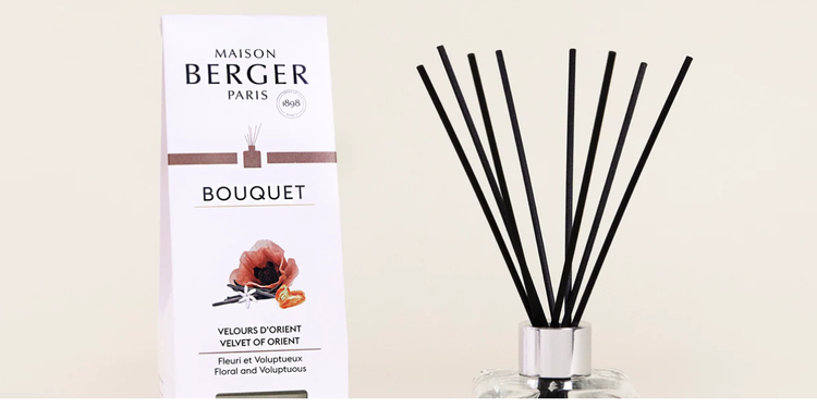 BERGER PARIS Diffuseur avec bouquet velours d'orient