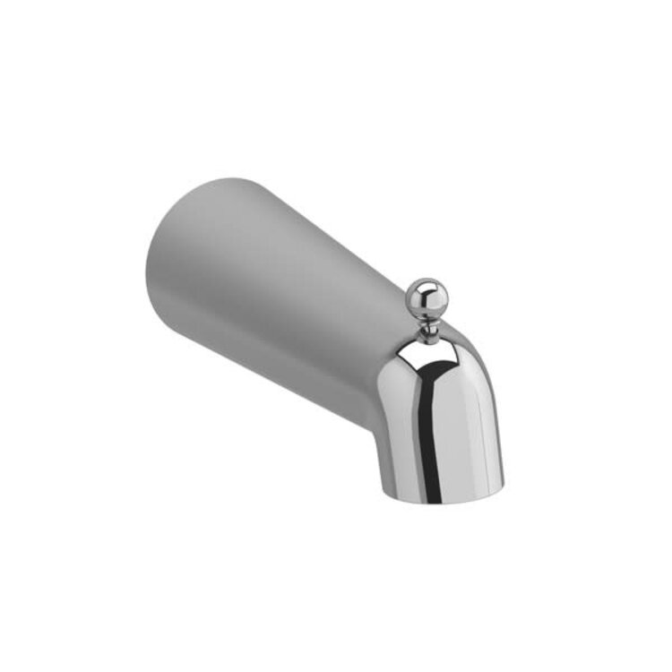 RIOBEL Bec de bain mural rond avec deviateur chrome