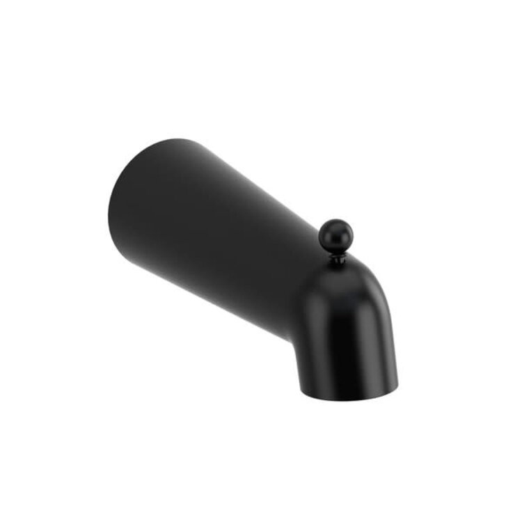 RIOBEL Bec de bain mural avec deviateur noir mat