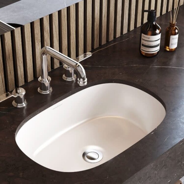 VICTORIA&ALBERT Lavabo sous plan barcelona 21 x 14po blanc lustré