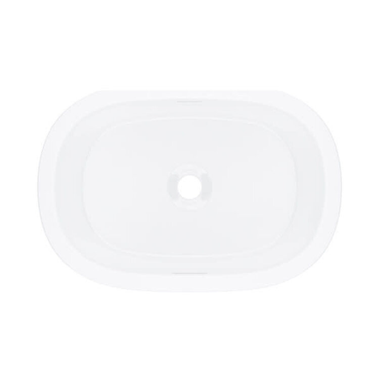 VICTORIA&ALBERT Lavabo sous plan barcelona 21 x 14po blanc lustré