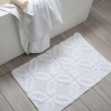 MODA AT HOME Tapis de bain cordoba 20x30 a broderie blanche