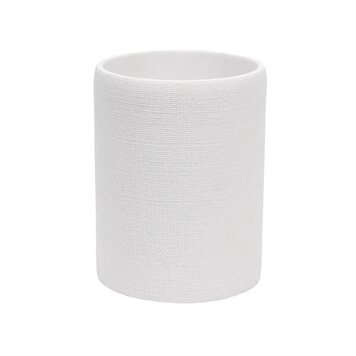 HARMAN Poubelle linen en resine blanche